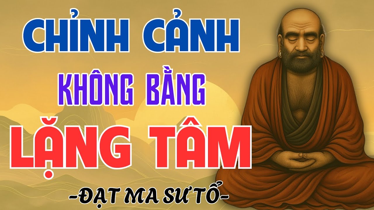 Chỉnh Cảnh Không Bằng Lặng Tâm - Hướng Dẫn Tu Hành Cùng Bồ Đề Đạt Ma, Khám Phá Bí Quyết An Lạc