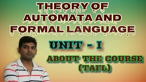 TAFL1:Theory of Automata and  Formal Language| Course Overview of automata, TOC Lectures in Hindi
