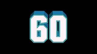 ⏱️ Countdown from 60 to 0 | Clean Visual Timer | Minimal Number Animation | McZerrill FX