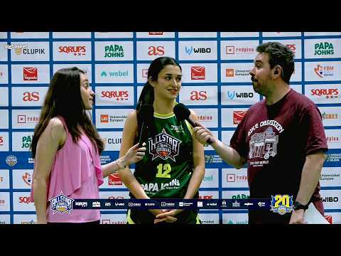 Interview with Claudia Cubillas. Los Sauces La Moraleja. All Star Colegial Madrid 2026 by Papa Johns