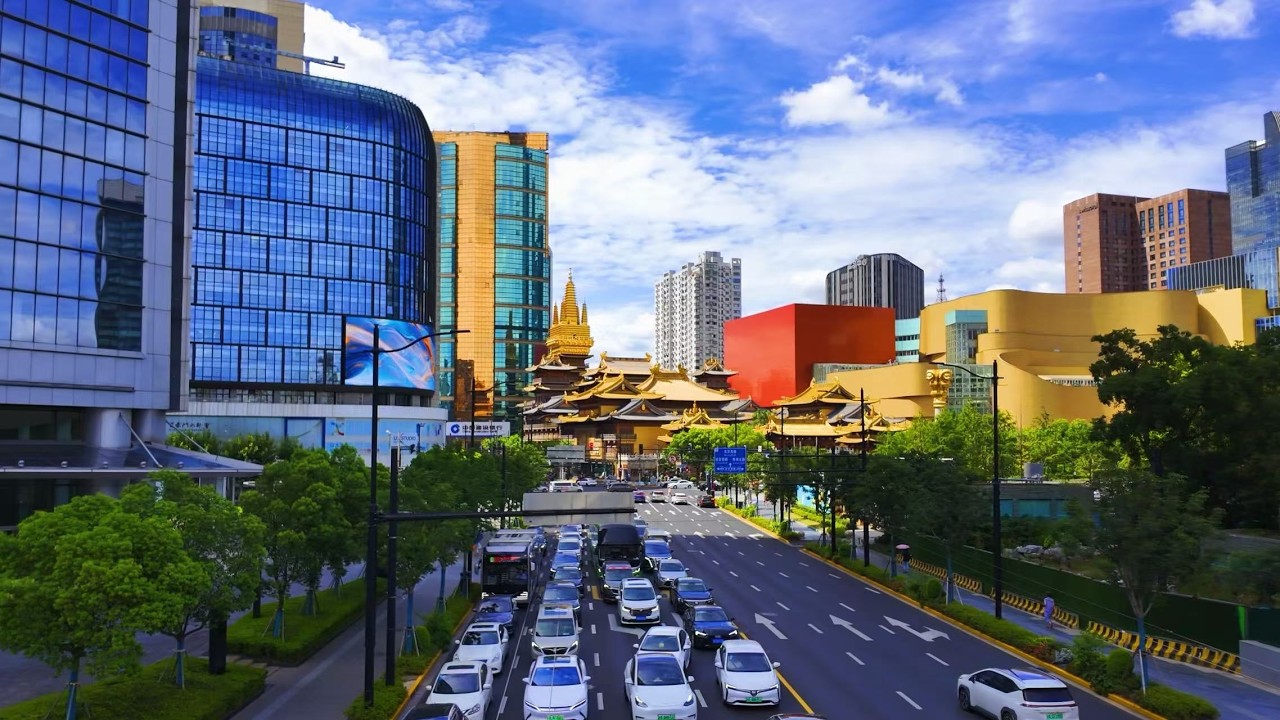 上海 city walk 上海静安寺/ Shanghai Jing'an Monastery    #Shanghai city walk