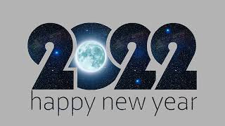 December  2021 and Happy New Year 2022 candles (silent)