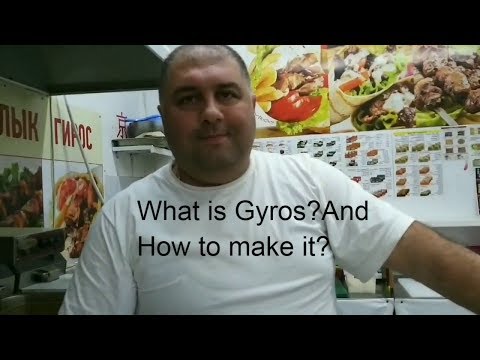 Греческий ГИРОС с соусом дзадзики/GYROS Recipe STREET FOOD