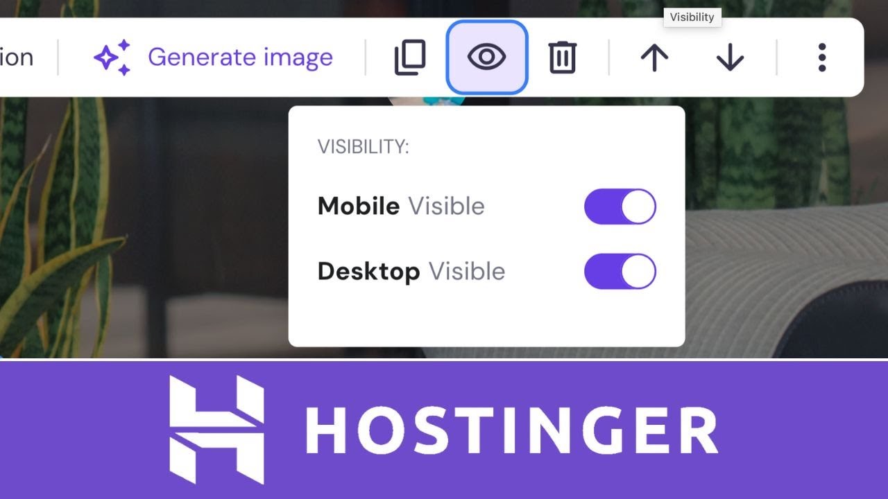 Hide Sections Or Elements On Mobile And Desktop In Hostinger Website Builder