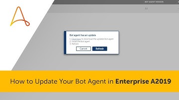 How to Update Your Bot Agent in Enterprise A2019