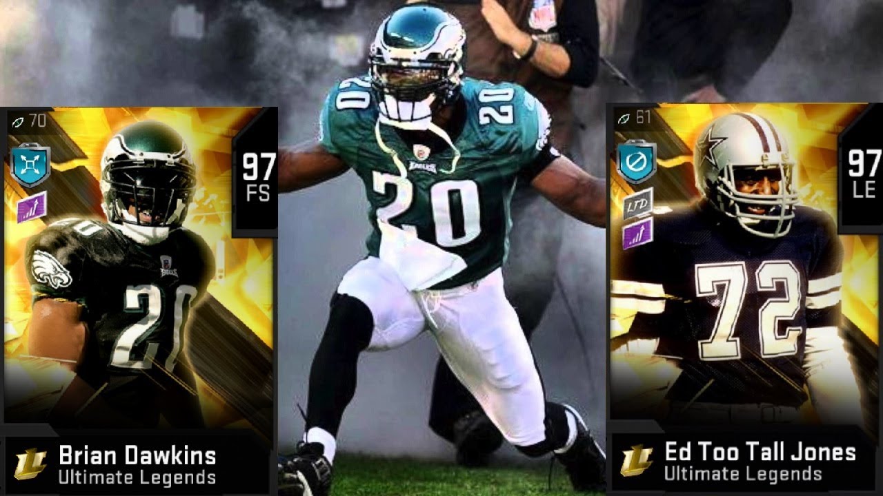 99 OVR BRIAN DAWKINS, ED TOO TALL JONES AND DAN DIERDORF TAKE THE FIELD! MADDEN 20 GAMEPLAY