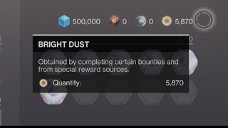 Destiny 2 Players When They Need Bright Dust