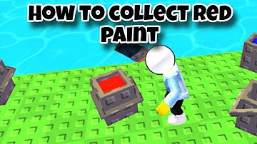 How to Collect Red Paint in Build An Island Roblox | the takeover event 