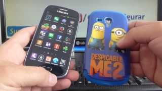 Carcasa Samsung Galaxy s3 mini i8190 Funda mi villano favorito dura con goma
