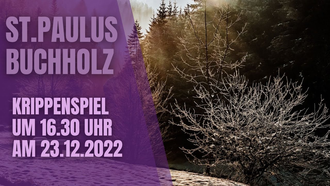 Krippenspiel am 23.12.2022 YouTube