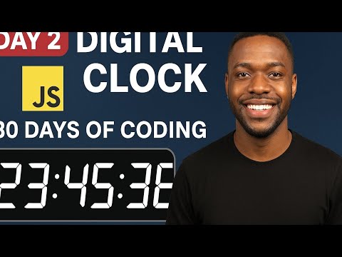 JavaScript Digital Clock Project – Simple & Clean | Day 2 Coding Challenge