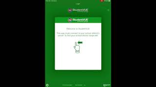 Signing into StudentVue