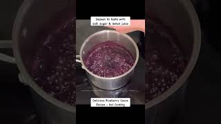 Delicious Blueberry Sauce Recipe for Meat and Savory Dishes #shorts