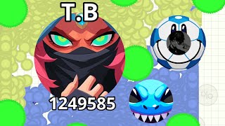 INSANE CANNON TRICK SPLITS! 💀🔪 (AGAR.IO MOBILE