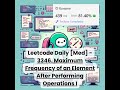 3346. Max Frequency of an Element After Performing Operations I [Med] | Leetcode Daily | 10-21-25