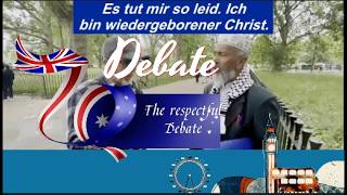 LONDON : Christilich - Muslimischer Dialogue in Hyde Park