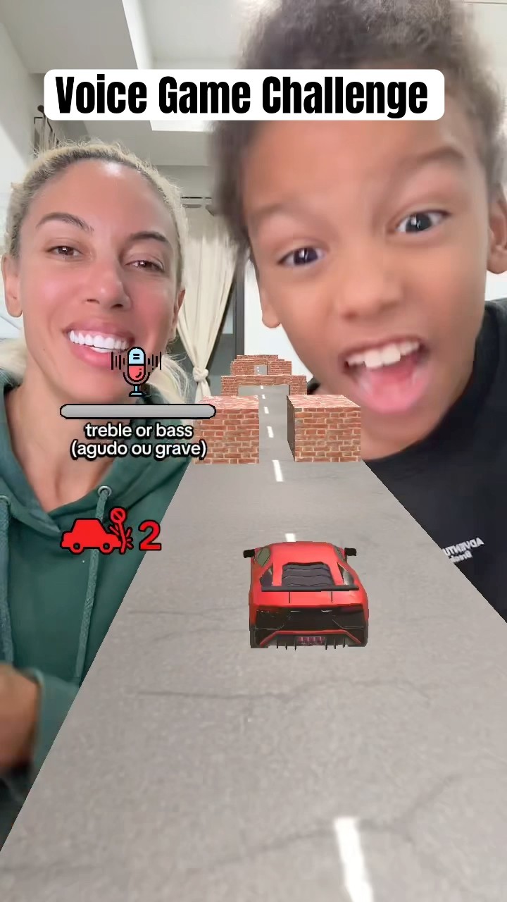 Extreme Mom and Son Voice game Challenge #shorts #family