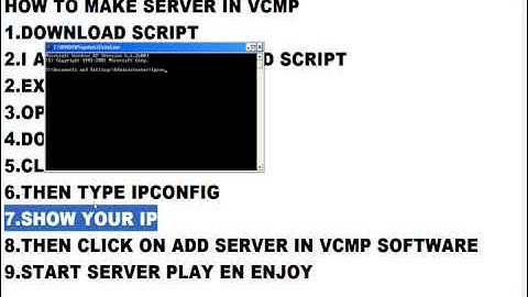 HOW TO MAKE SERVER IN VCMP