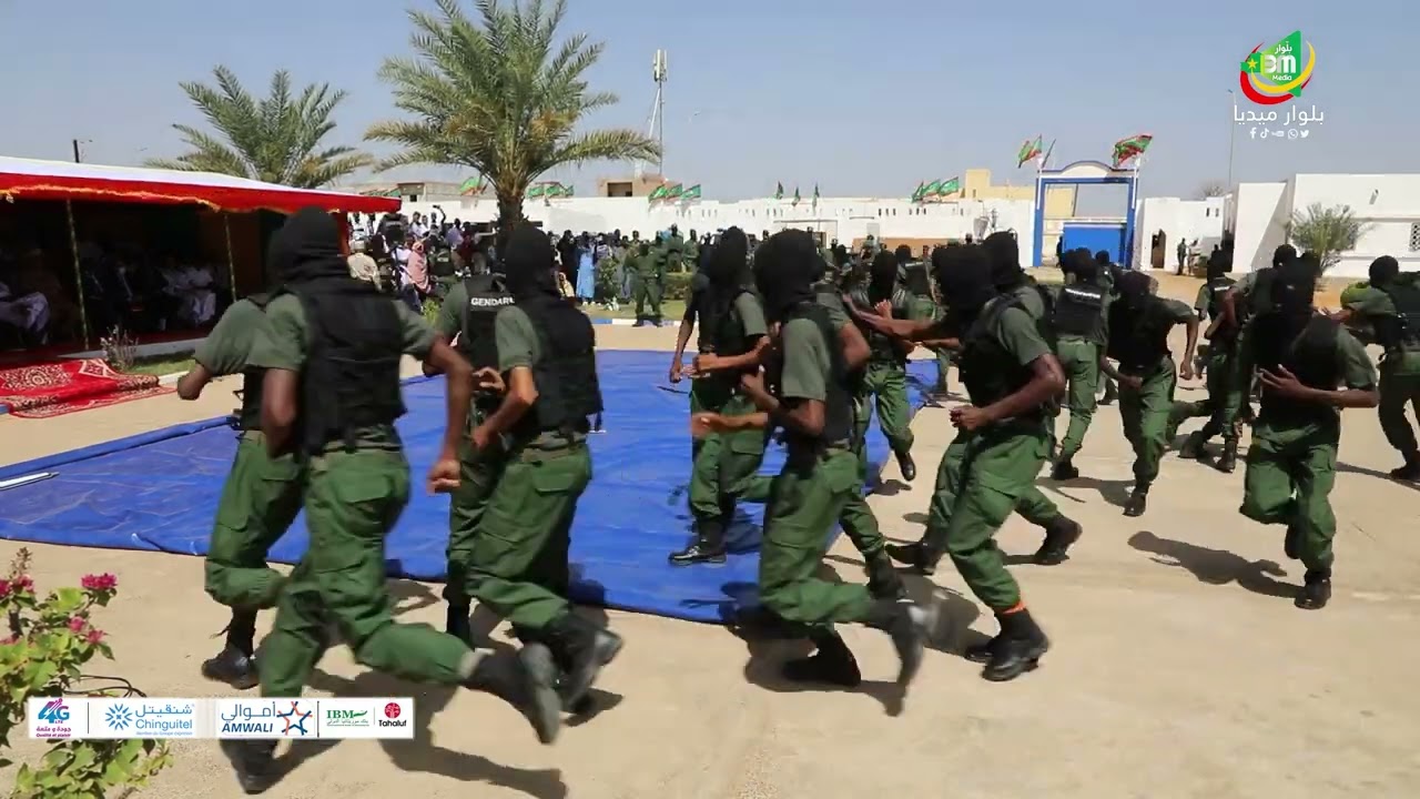 من العروض القتالية في حفل تخرج الدفعة الــ52 من التلاميذ الدرك  بروصو