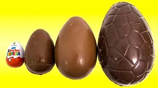 Surprise Eggs Different Sizes Opening Kinder Surprise Egg Mystery Chocolate Eggs - Vengatoon