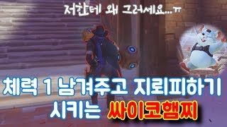 오버워치 지뢰피하기 시키는 싸이코햄찌 ㅋㅋㅋ 레킹볼 마저도 쌉변태 플레이 레킹볼 쟁탈전 영상