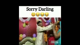 Sorry Darling ? | Sasta Nasha #shorts #ytshortsindia #sorrydarling #heyvideos #comedy #wedding