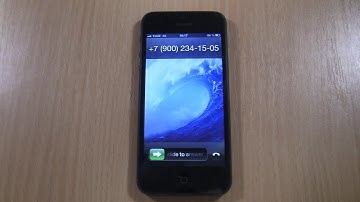 iPhone 5 black with iOS 6   Incoming Call In 2021
