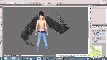 Photoshop-artwork angel wing by Nim