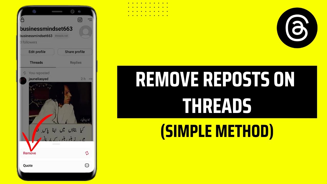 How To Remove Reposts On Threads - YouTube