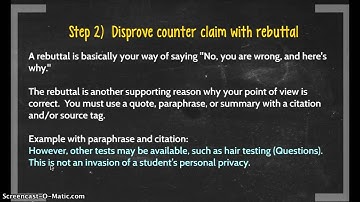 Writing Counterargument Paragraphs