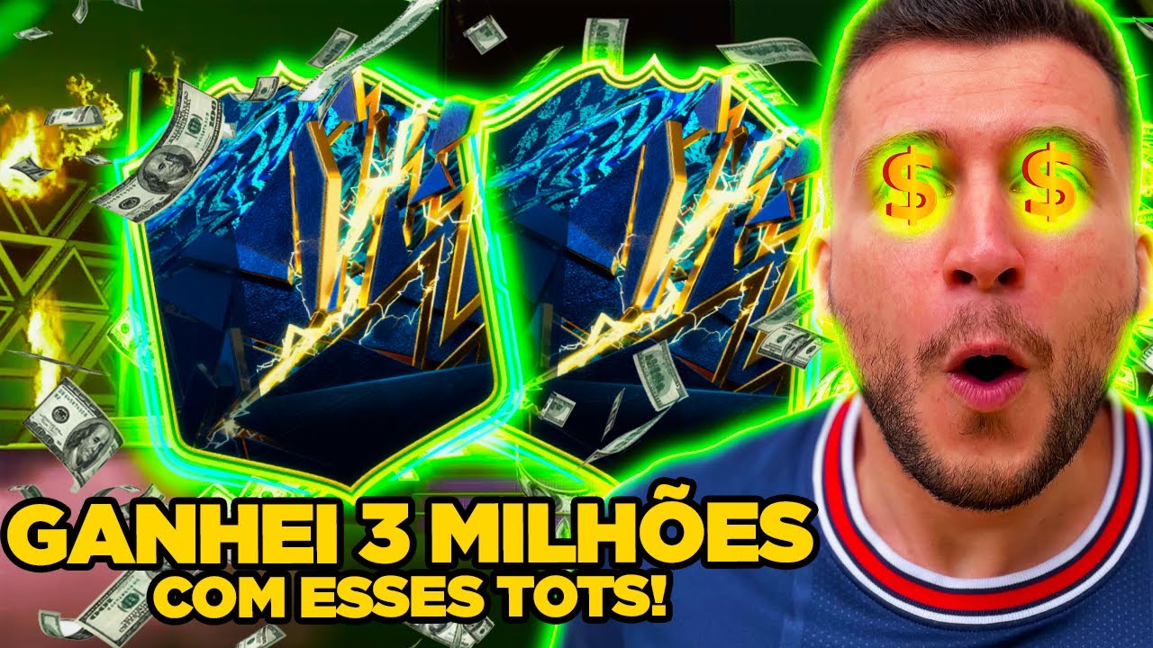 INCRÍVEL!!! LUCREI + DE 3 MILHÕES COM OS TOTS QUE TIREI!!! FIFA 22 - ULTIMATE TEAM