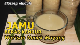 RESEP MUDAH JAMU BERAS KENCUR ENAK SEGAR