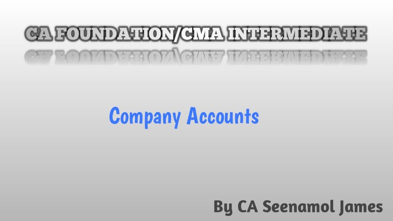Company Accounts - Shares Illustration No.7 ( CA Foundation study ...