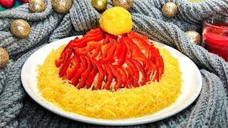 Salată “Căciula lui Moș Crăciun” - salată delicioasă și originală de Revelion 2020 |Olesea Slavinski