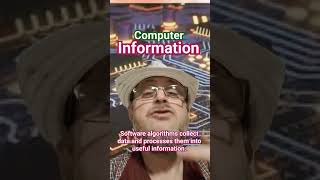 Computer software algorithms collect data and processes them into useful information for human use.