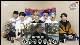 BTS reaction to old man and that viral Bangtan video.(fanmade)