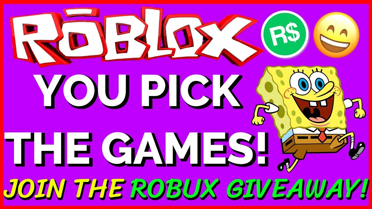 Live Join The Robux Giveaway Viewers Pick The Games 6k Subs Youtube - live robux giveaway today you pick the games roblox stream youtube