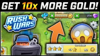 GET 5x to 10x More GOLD from EVERY Rush Wars Battle! BEST Rush Wars STRATEGY All HQs | RUSH WARS