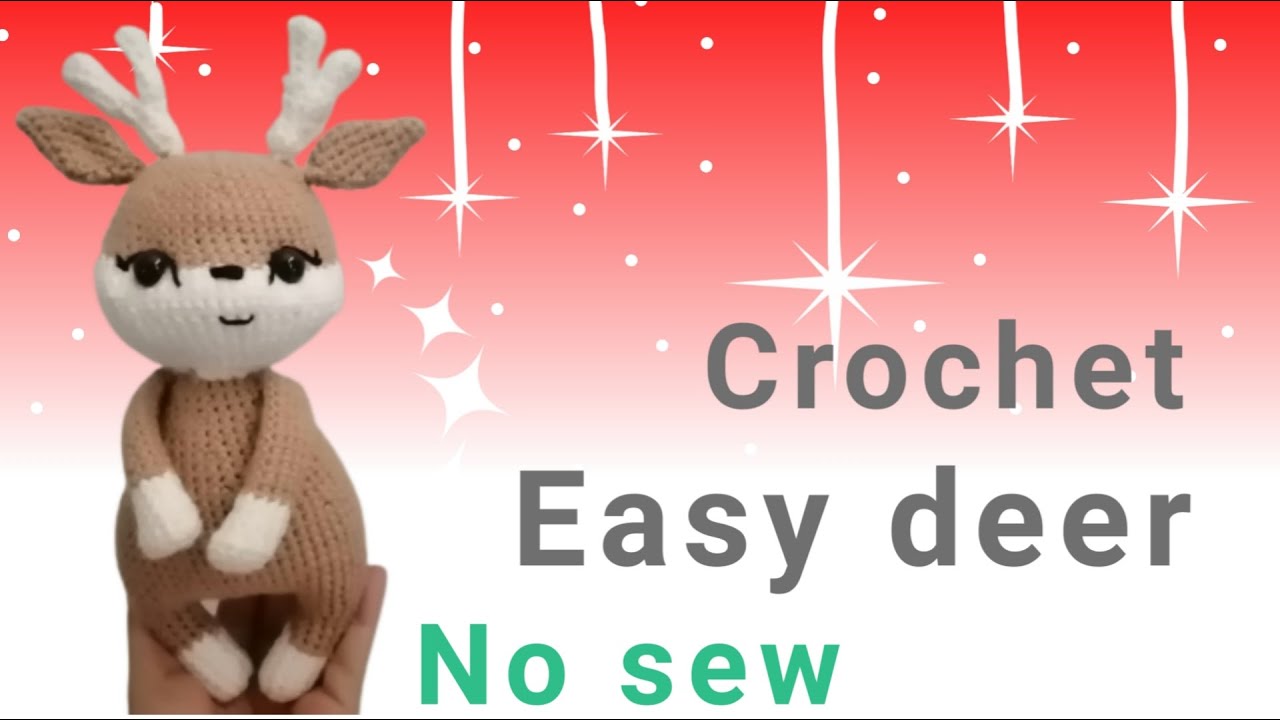 DagobertNiko Clearance! Santa Claus Crochet Cute Deer