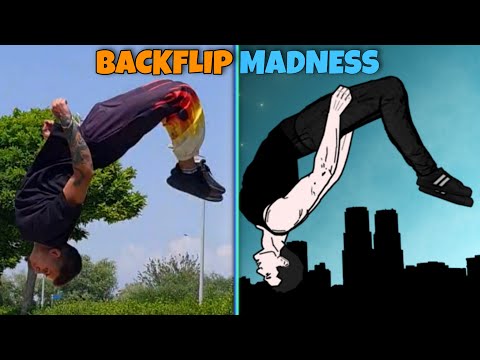 Видео: Повтор Трюков из Игры BACKFLIP MADNESS. pavelthetigr делает сальто. Паркур, фриран, акробатика.