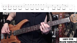 Lady Evil by Black Sabbath - Bass Cover with Tabs Play-Along