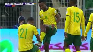 Algeria 3 - 3 Bafana Bafana Themba Zwane Scores a Brilliant Brace
