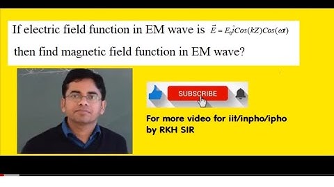 Magnetic field equation(only in jee mains) from standing wave equation of EM wave by RKH SIR