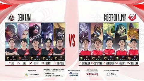 Geek FAM vs Bigetron Alpha - Game 3 - MPL ID S12 | Regular Season Day 2 Week 1 | English