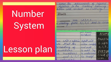 Number System LESSON PLAN MATHEMATICS pdf available