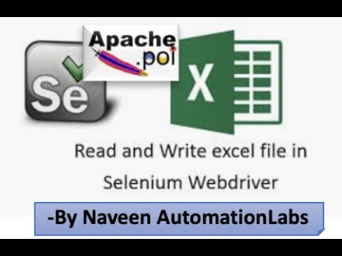 How to Read/Write Data from Excel File: Selenium POI