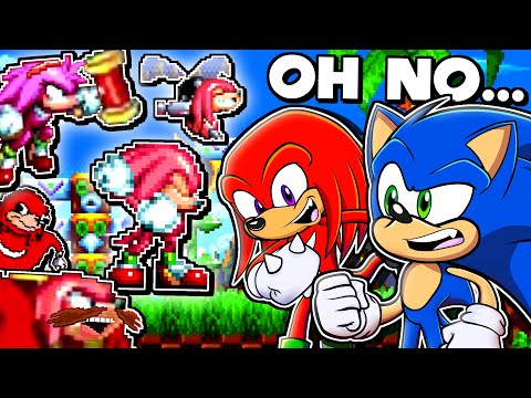 🔴💨 TOO MANY KNUCKLES!! - Sonic & Knuckles Play Sonic Mania & Knuckles PLUS KNUCKLES MOD!!