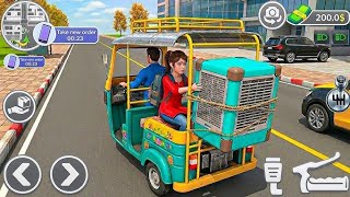 Tuk Tuk Rickshaw Simulator 2026 - Passenger Pickup & Drop Offroad Driving - Android Gameplay screenshot 3