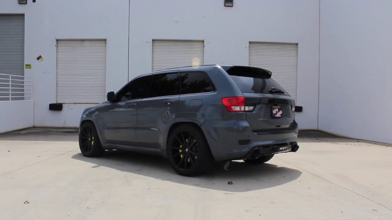 aFe POWER 2012 2017 Jeep Grand Cherokee SRT 8 V8 6 4L HEMI 3' Cat Back Exhaust System Sound Clip