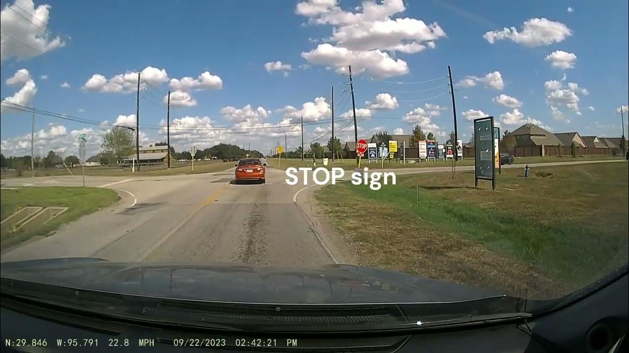 A Car Running Stop Sign 看闯停车标志 YouTube